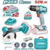 TOTAL 20V  MINI COMBO 2PC C/OFF 76MM+DRILL 52NM -  TCKLI20278