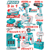 TOTAL 20V COMBO 5PC Drill 66nm+Imp 405nm+Grind+R/Ham+Lam- TCKLI20595
