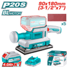 TOTAL 20V Sander Orbital 90x180mm+1x4AH+Charger – TFSLI20311