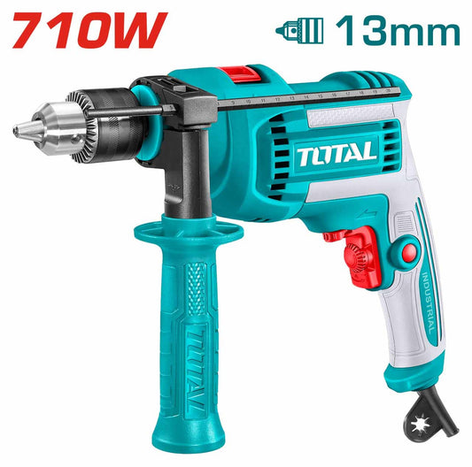 TOTAL IMPACT DRILL 710W 13MM VARIABLE SPEED