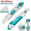 TOTAL SNAP OFF BLADE KNIFE HD 18MMX100MM - TG5121806