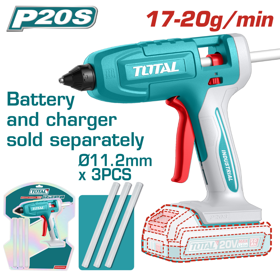 TOTAL 20V Glue Gun H/Duty SOLO – TGGLI2003