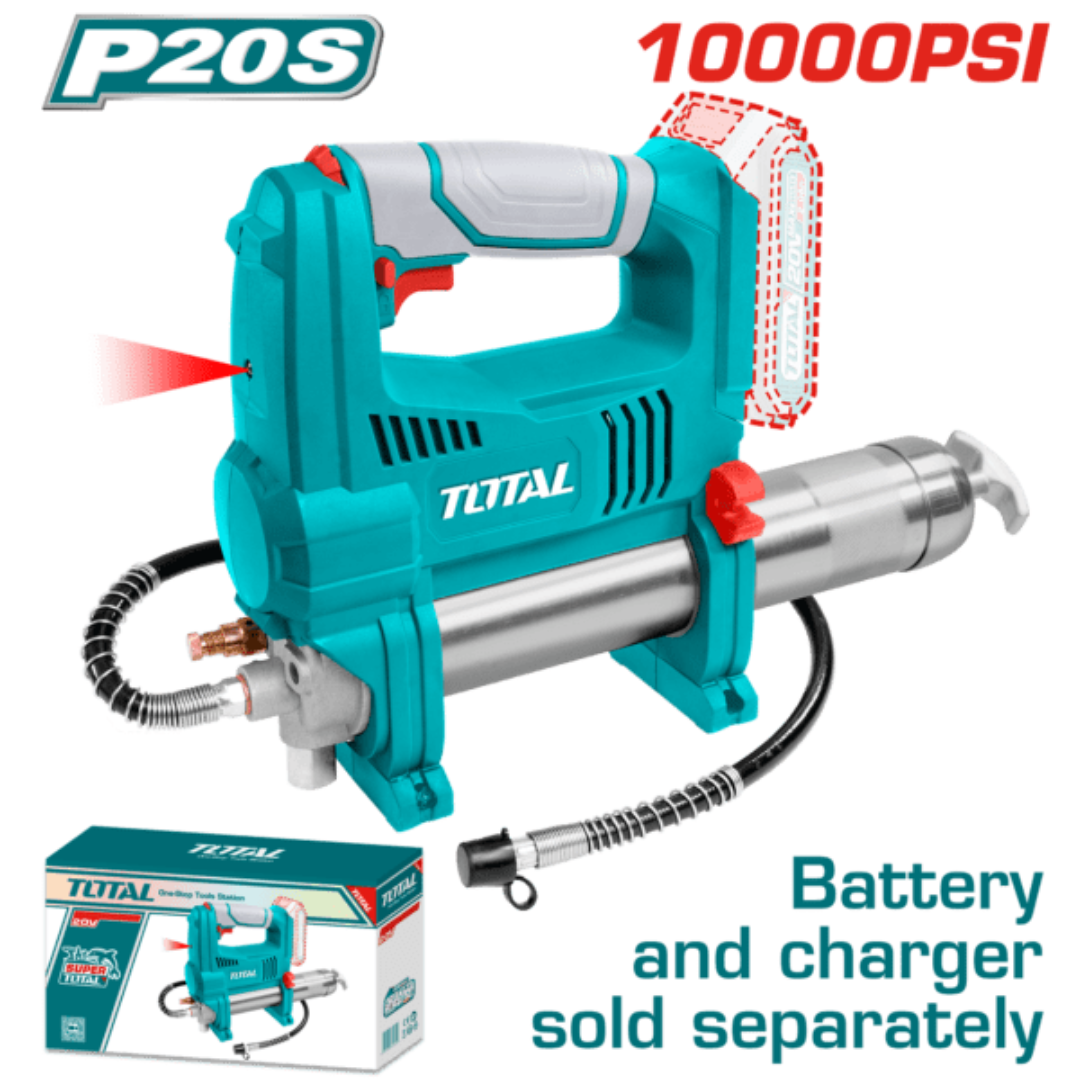 TOTAL 20V Grease Gun 10,000Psi (690Bar) SOLO – TGGLI2010