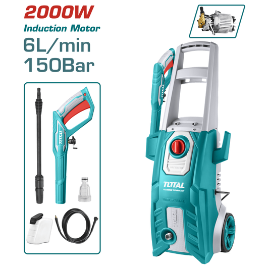 TOTAL 220V High Pressure Washer 150 Bar 2000W – TGT11226