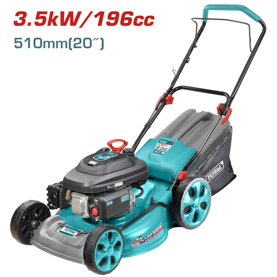 TOTAL Garden Lawn Mower Petrol 196cc – TGT196201 – Wheelquip Tools