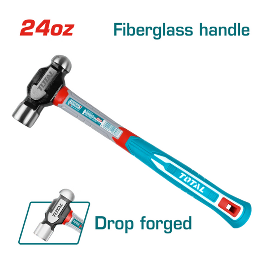 Total Hammer Ball Pein 660g Fibre Handle - THBPH61024