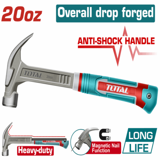Total Hammer CLAW Magnetic All steel 560GR- THCH61020L