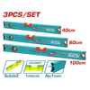 Total Sprit Level Set 3Pc Alum 40mm/60mm/100mm – THT10403