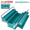 TOTAL 5 TRAY TOOLBOX - EMPTY 500MM/5FT