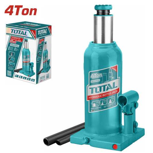 TOTAL 4 TON BOTTLE JACK WITH SAFETY VALVE