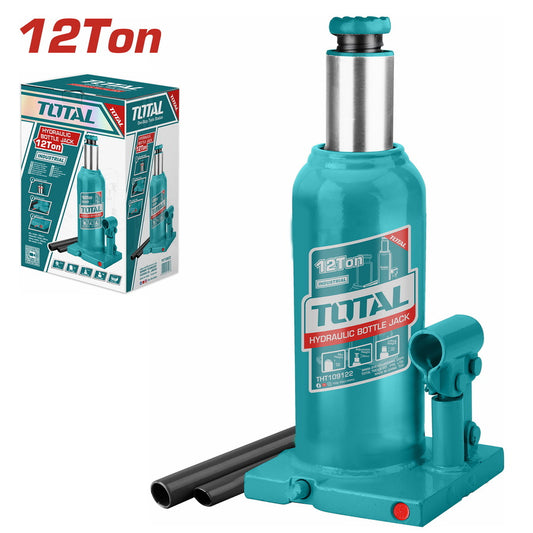 TOTAL 12 TON BOTTLE JACK WITH SAFETY VALVE