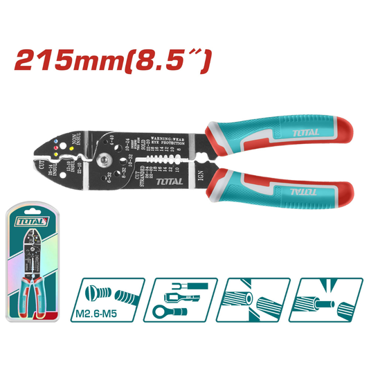 Total Elec Plier Wire Stripper 215mm – THT15851