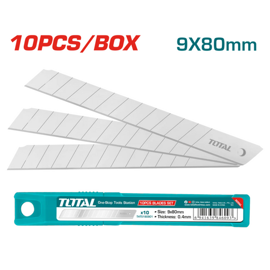 Total Knife Blade 9Mm 10Pc S/Off - THT5190901