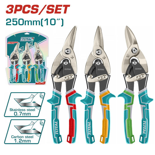 Total Plier Tinsnip 250mm 3Pc Set