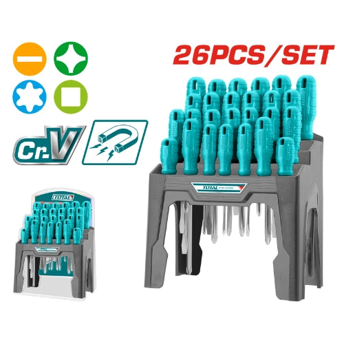 Total Screwdriver Set 26Pc