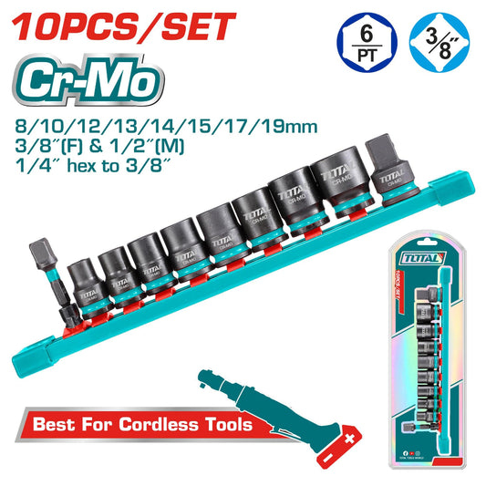 Total 10 Pcs 3/8"DR. impact socket set