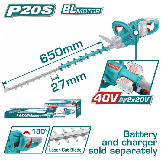 Total Lithium-Ion hedge trimmer total 650mm SOLO