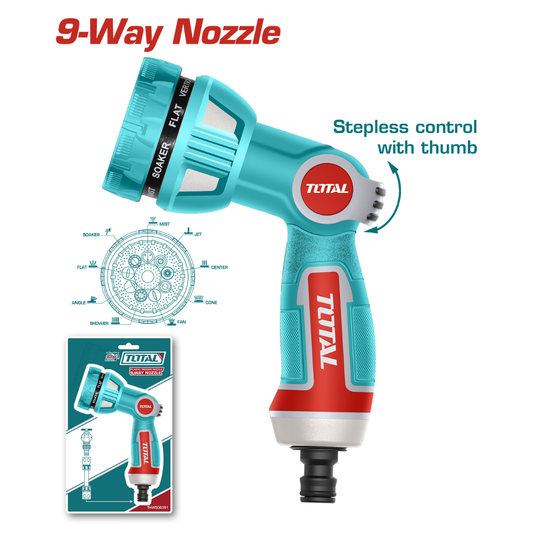 Total Garden Sprayer 9 Stages Plastic Nozzle – THWSG6091