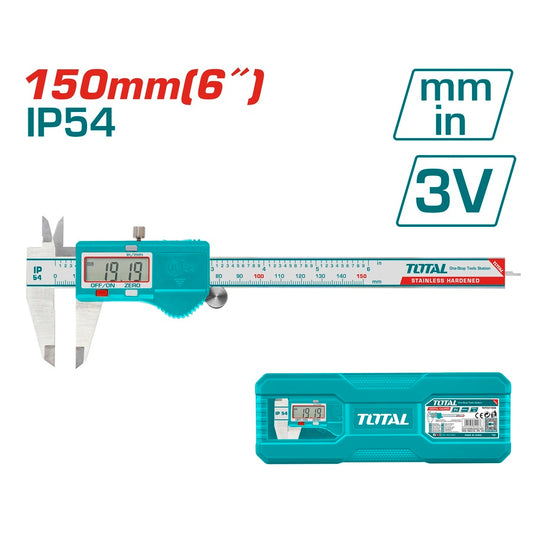 TOTAL 150MM VERNIER DIGITAL - PLASTIC HOUSING