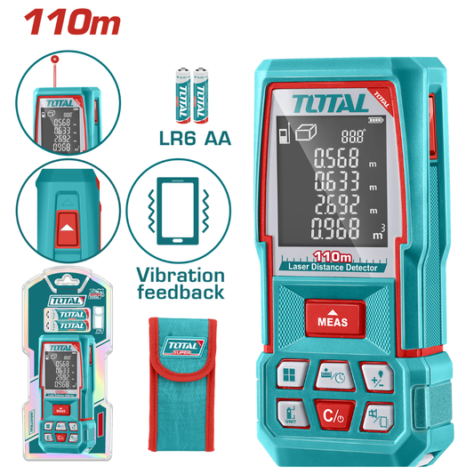 TOTAL Elect Laser Distance Detector 110m – TMT510369