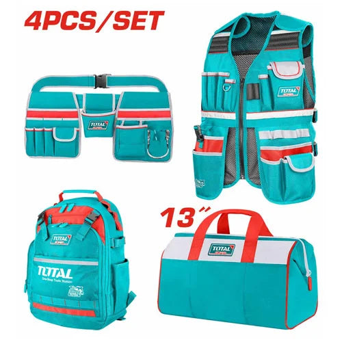 Total Tool Bag Set 4pc -  TOS230908
