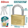 Total Padlock Brass HD 50mm – TLK32502