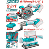 TOTAL 20V COMBO 3PC Sander+Mult-Tool+C/Saw 140mm+2X4AH – TOSLI250781
