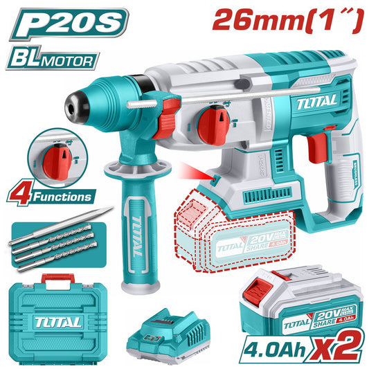 Lithium-Ion rotary hammer 26mm total - TRHLI202287