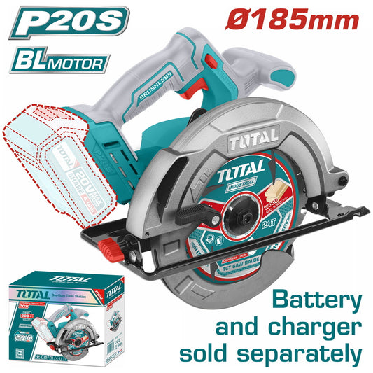 Lithium-Ion circular saw 185mm Total SOLO