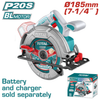 Lithium-Ion circular saw 185mm Total SOLO - TSLI1851