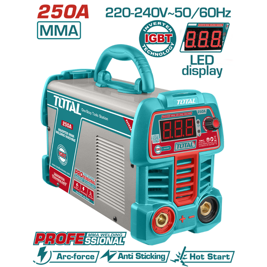 TOTAL 220V Welder Inverter 250Amp 60% Duty Cycle – TW225069