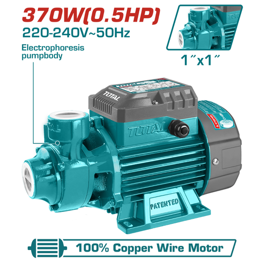 TOTAL 220V Water Pump 370W 30L- 30M (0.5HP) – TWP13706
