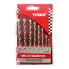 TITAN SET DRILL BIT MASONRY 8PCE (H/G CARBIDE)