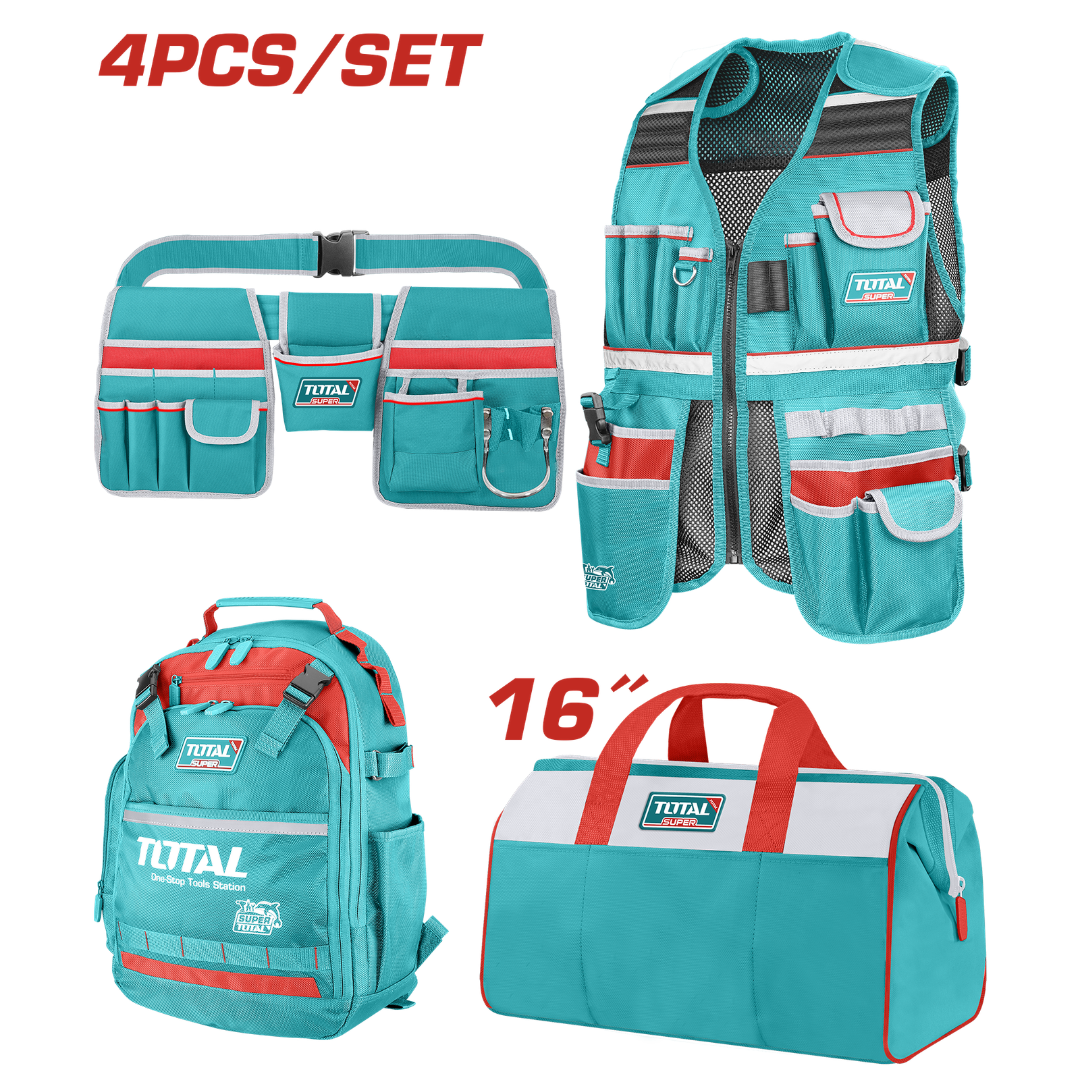 Total Toolbag Set 4Pc – TOS230912