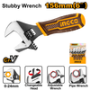 Ingco Stubby Industrial Adjustable Wrench 6" - HADWS088
