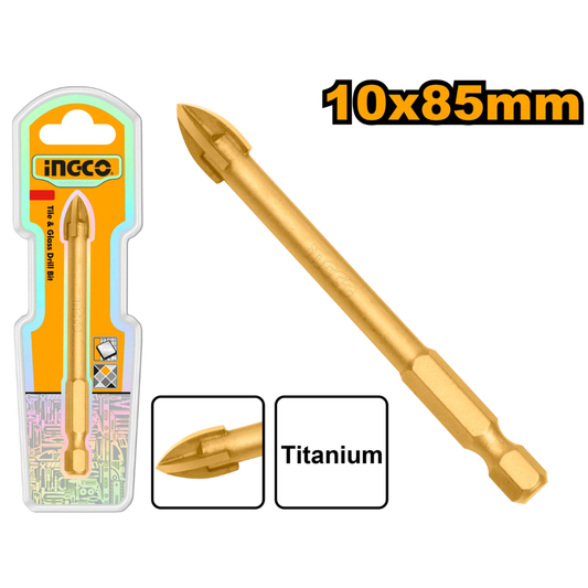 Ingco Tile and glass drill bit 10 x 85 - DBG1131008