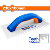 Wadfow Plastering trowel with teeth Size: 230 x 100 mm