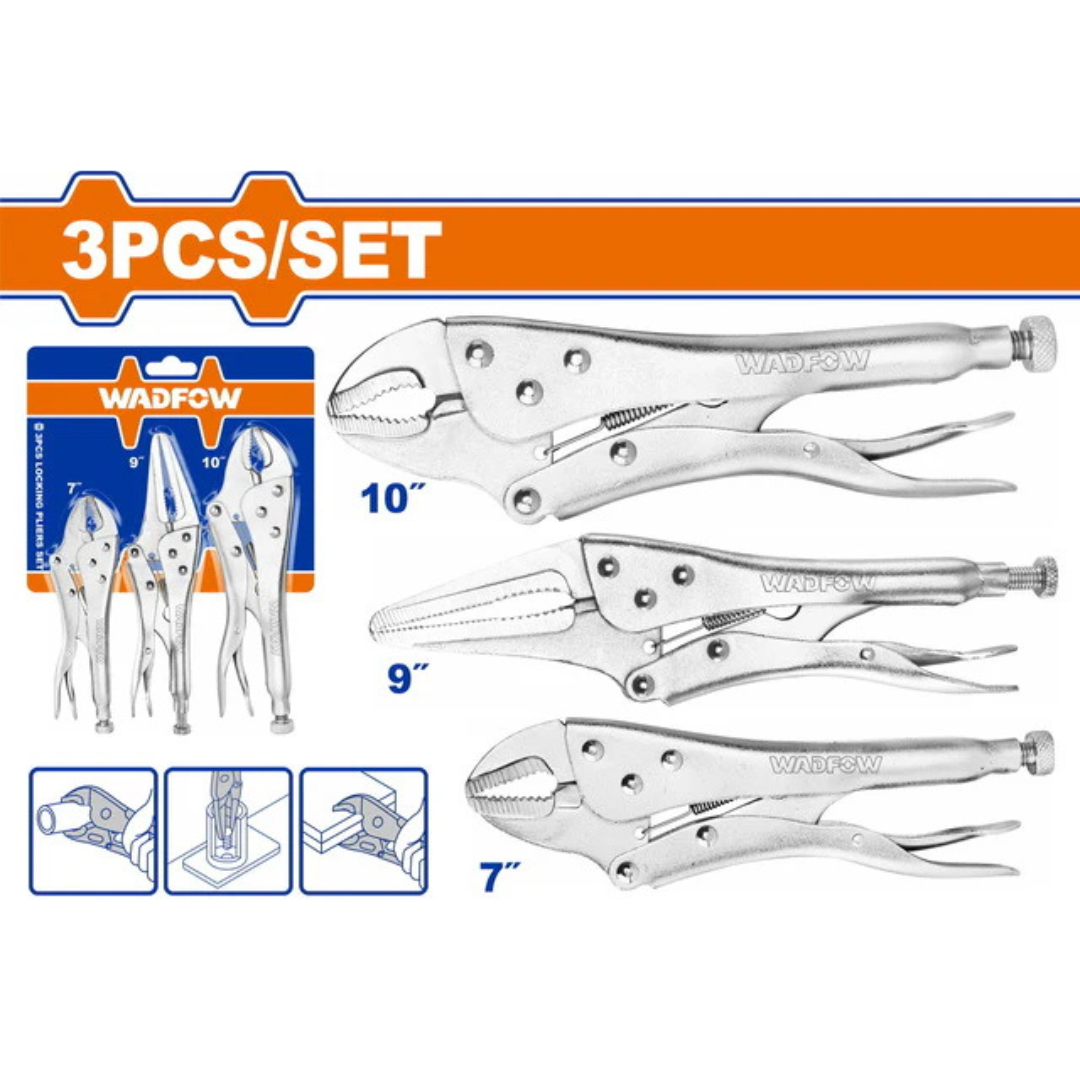 Wadfow 3 Piece Locking Pliers