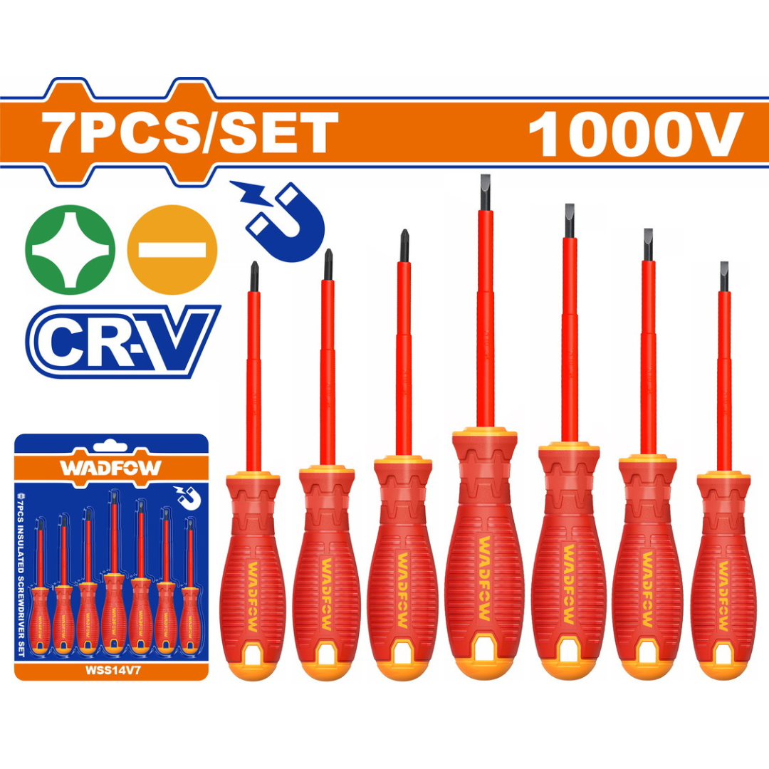 Wadfow 7 Piece Insulated screwdriver set
