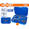 Wadfow 45 Piece 1/4" socket  set