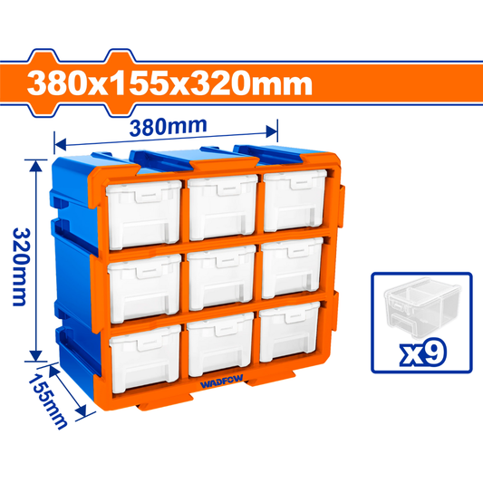 Wadfow Modular storage tower 380 x 155 x 320 mm - WTB8331