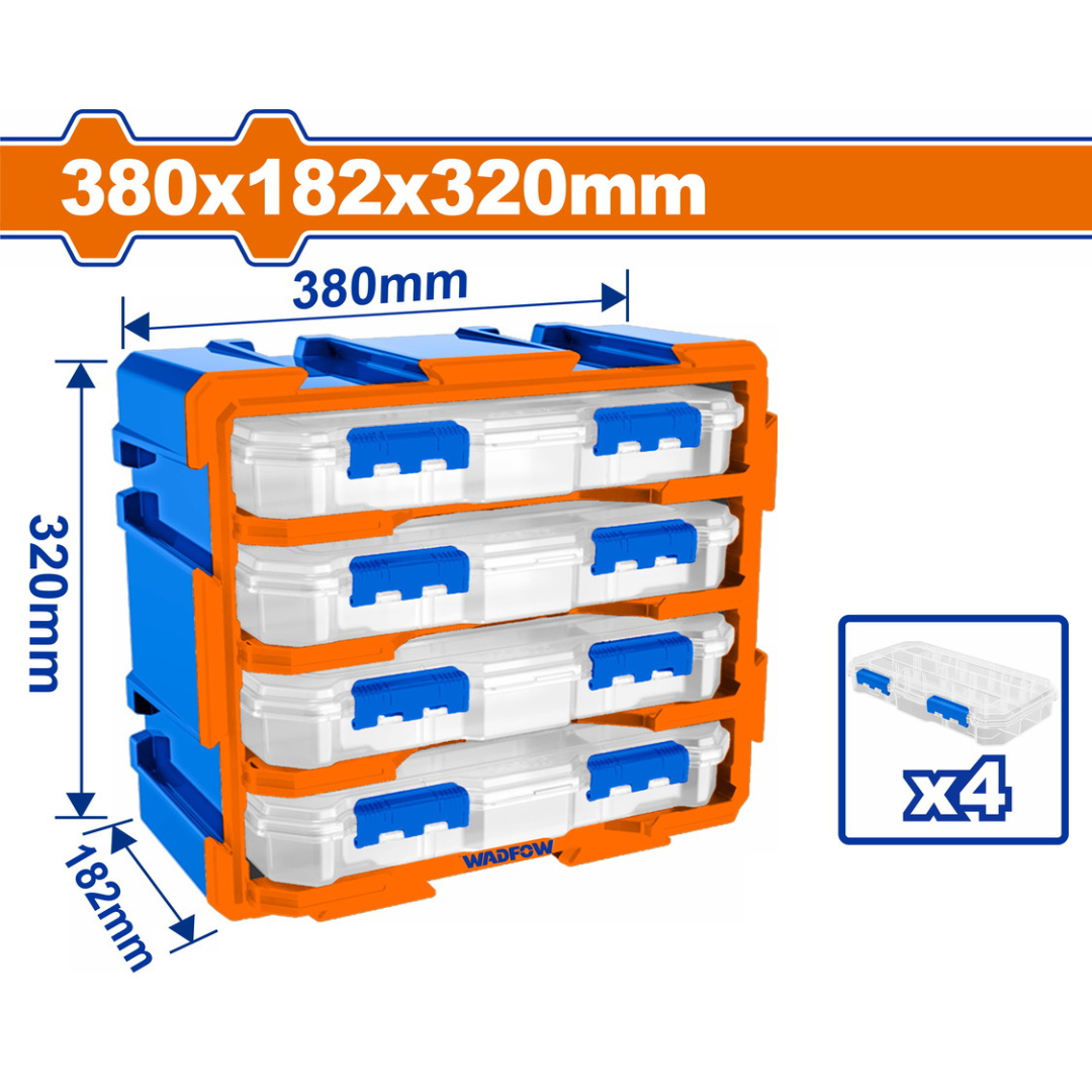 Wadfow Modular storage tower 320 x 180 x 50 mm