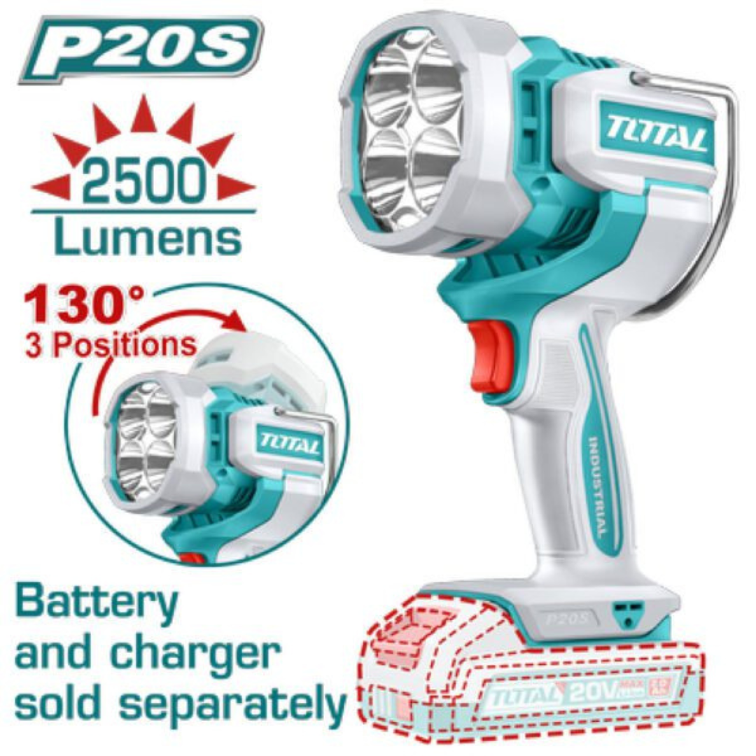 TOTAL CORDLESS WORK LAMP 2000 LUMENS 5-TWLI2088