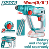TOTAL 20V Rotary Hammer 1.5J 16MM SOLO – TRHLI20168