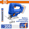 Wadfow Lithium-Ion cordless jig saw 20V