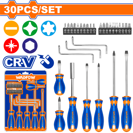 Wadfow 30 Piece screwdriver set