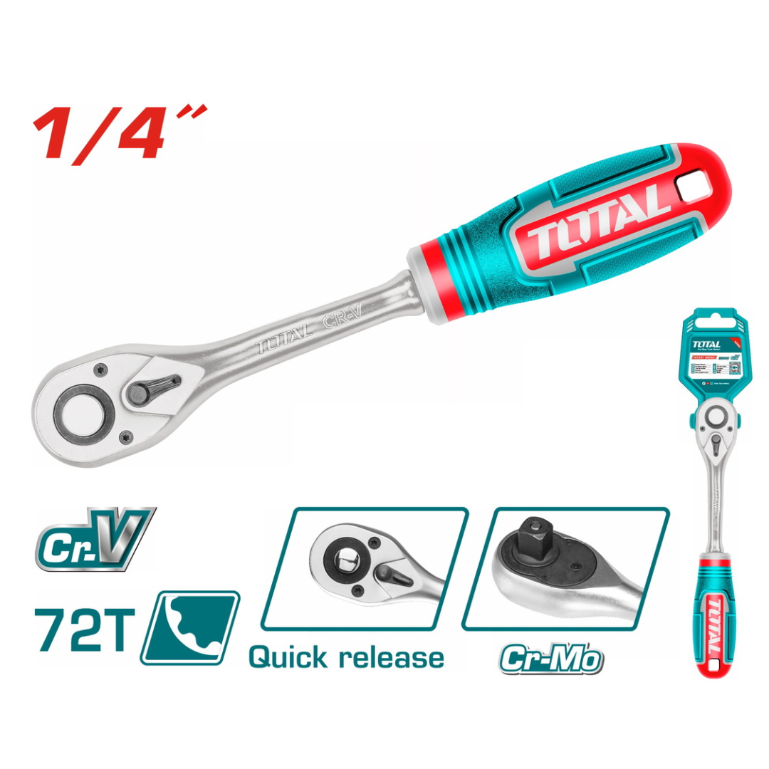 Total Wrench Ratchet 1/4"drx158mm - THT106146