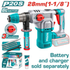 TOTAL 20V Rotary Hammer 28mm SOLO – TRHLI20286