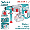 TOTAL 20V Rotary Hammer 2.5J 26mm SOLO – TRHLI20268