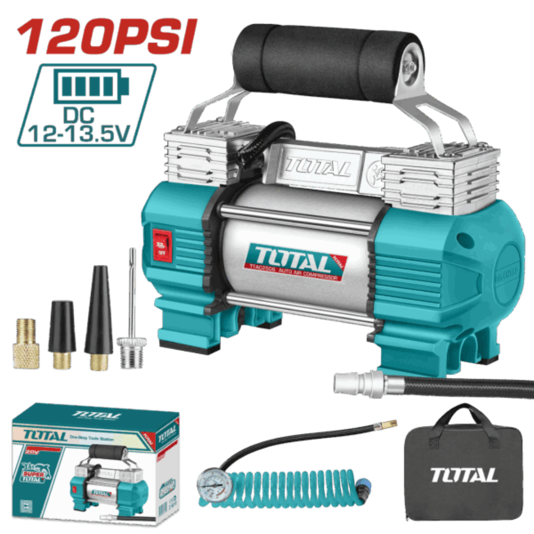 TOTAL Air Compressor12v-18Amp – TTAC2506